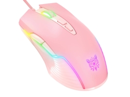 Mouse gaming ONIKUMA Cw905 para PC, PS4, Xbox com LED rosa e DPI ajustável | ONIKUMA