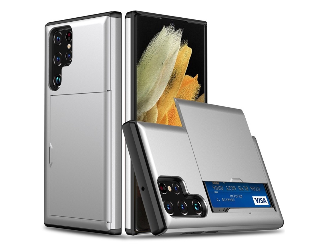 Adequado Para Capas De Celular Samsung E Capas Protetoras Anti-queda Para Cartões.prata - S25plus