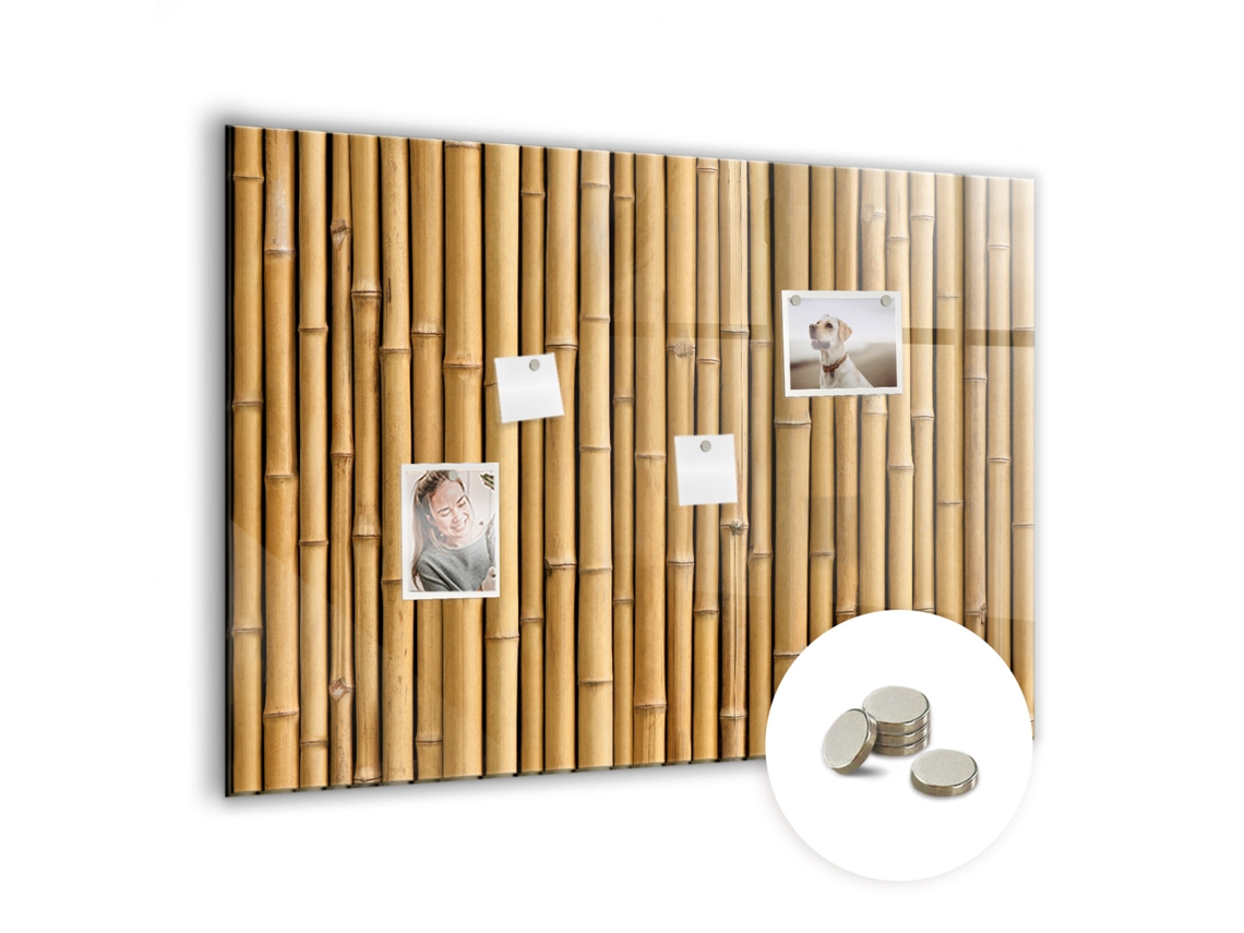 Quadro Magnético Varas De Bambu Para A Cozinha Espelharte (100x70 Cm)