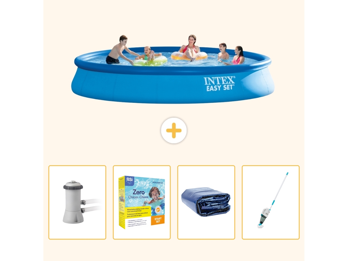 Intex Piscina Easy Set Redonda - 457x84 Cm - 5-peças S196