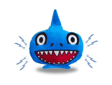 Chuckle Chums Shark Brinquedo Interativo com Som Ideal para Cães Gatos Brinquedo Vibratório e Sonoro ISL SHOP