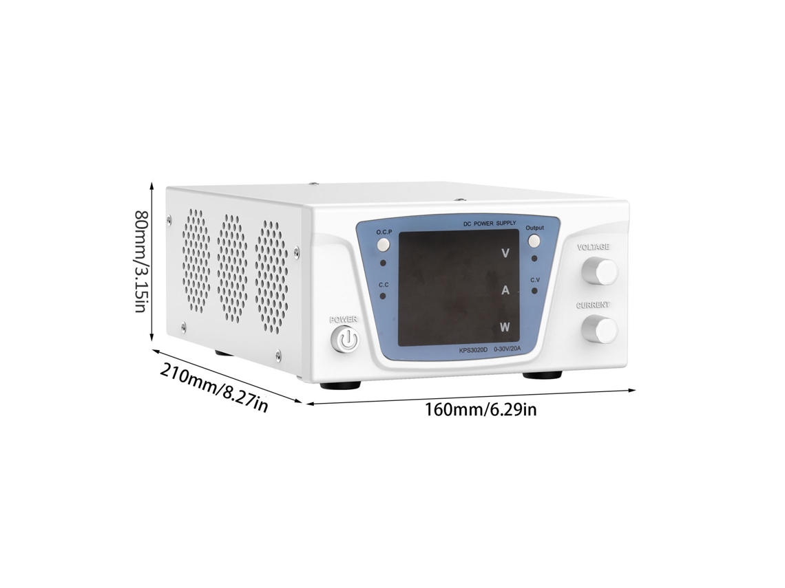 Laxiscreed Fonte De Alimentação Ajustável Dc Com Display Led De 4 Dígitos E Botão Encoder