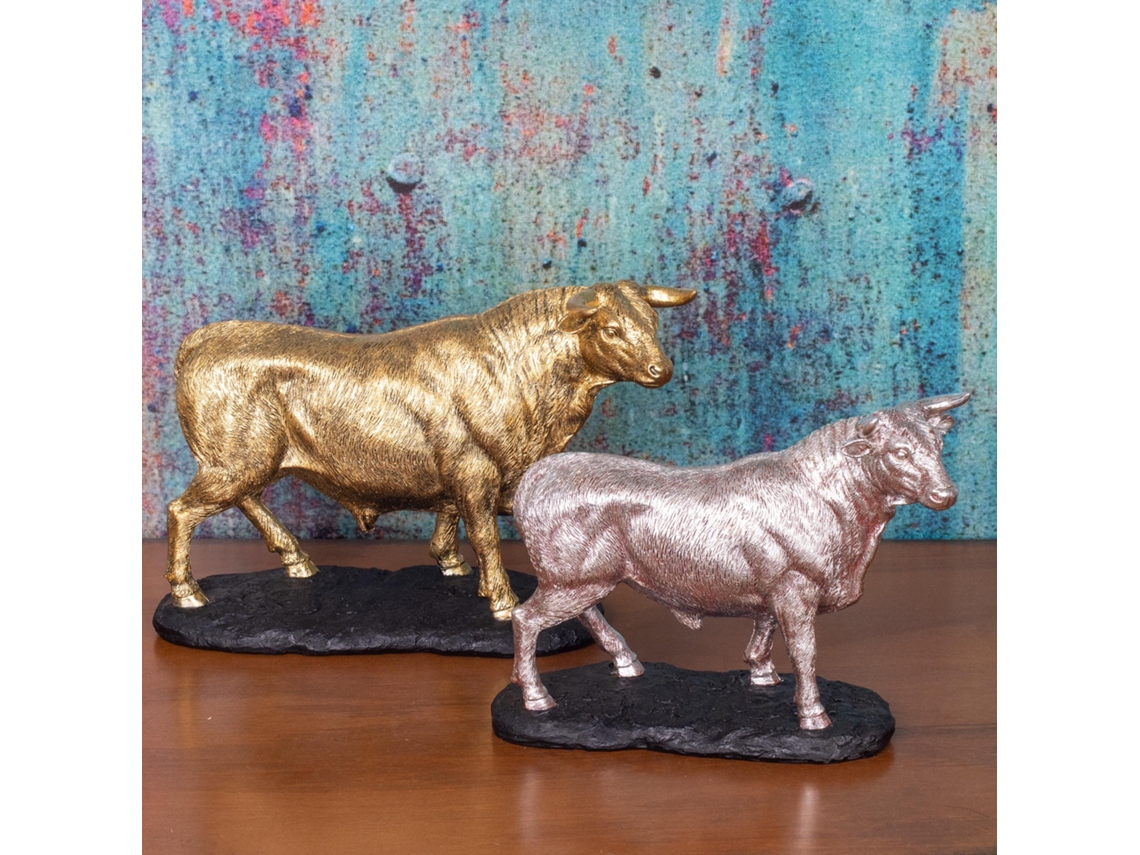 Toro BY SIGRIS Classic Resina 19X10X29Cm Gold