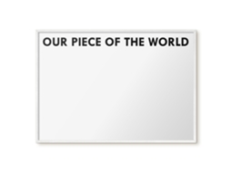 Magnetic Glass Board Our Piece Of The World For The Hall Espelharte (100x70 Cm)