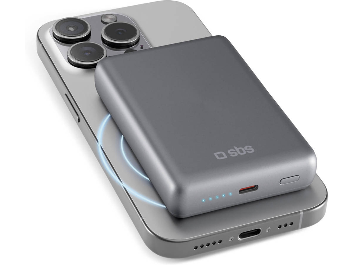 Powerbank robusto e compacto /com Tecnologia Power Delivery (PD) de 20 W e Tecnologia do Sistema de Deteção Automática (ADS)