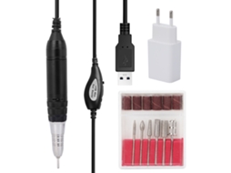 Máquina De Perfuração Para Unhas Elétrica 22000rpm Usb Para Manicure Polidor De Unhas