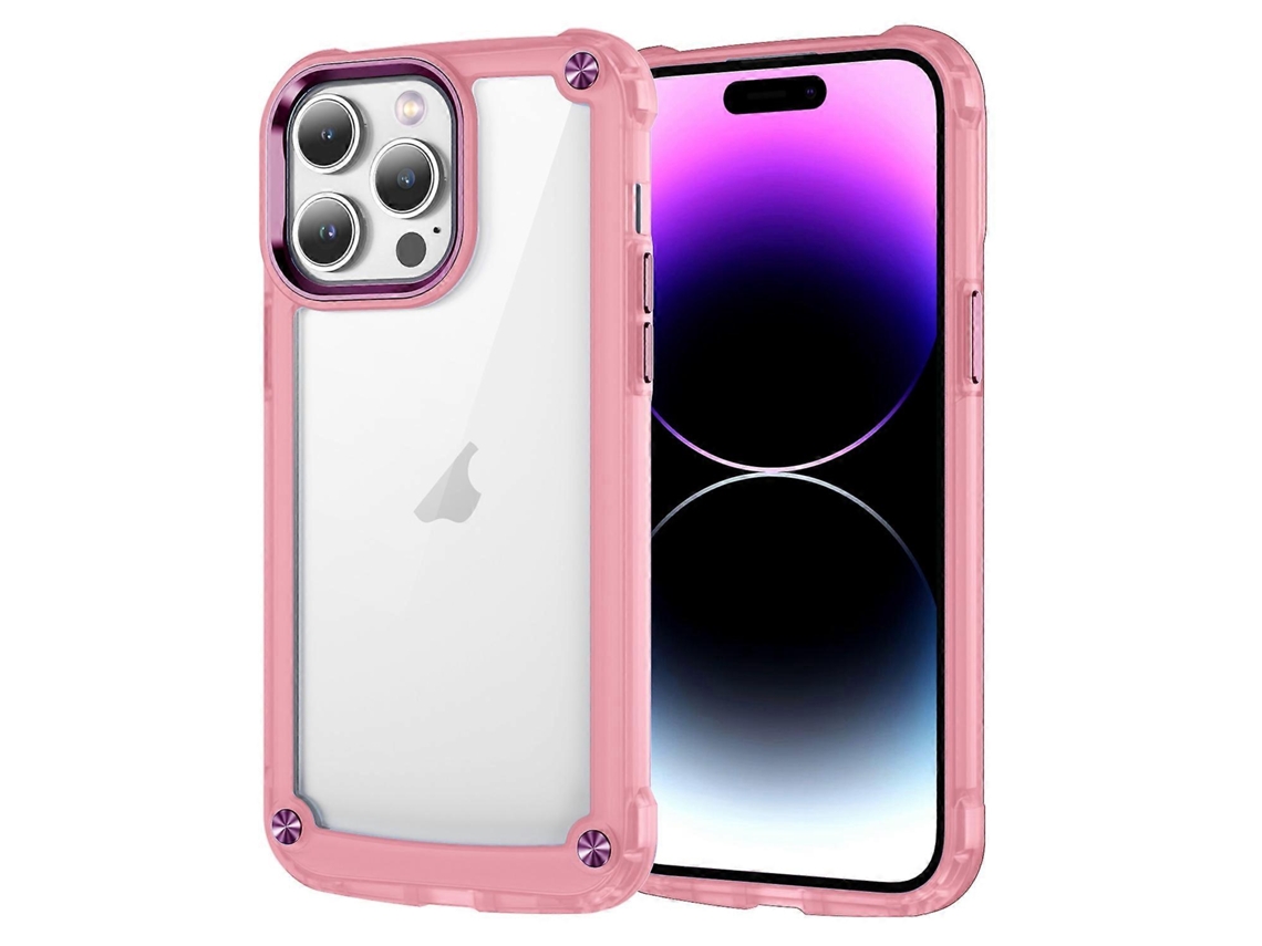 Capa Para Iphone 14 Em Tpu + Pc Com Toque Aveludado