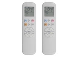 2 Controles Remotos Ykr-t/011e De Substituição Para Controle Remoto Auxiliar De Ar Condicionado, Branco