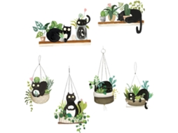De 2 Adesivos De Parede Com Tema De Gatos E Decalques Decorativos Duráveis Em Pvc Para Decorar Quartos E Salas De Estar. Gokoco