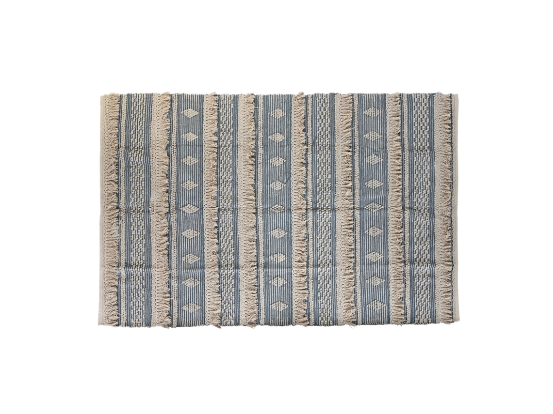 Tapete de Algodão 1600 G Azul 230 X 160 X 2 Cm ALEXANDRA HOUSE LIVING