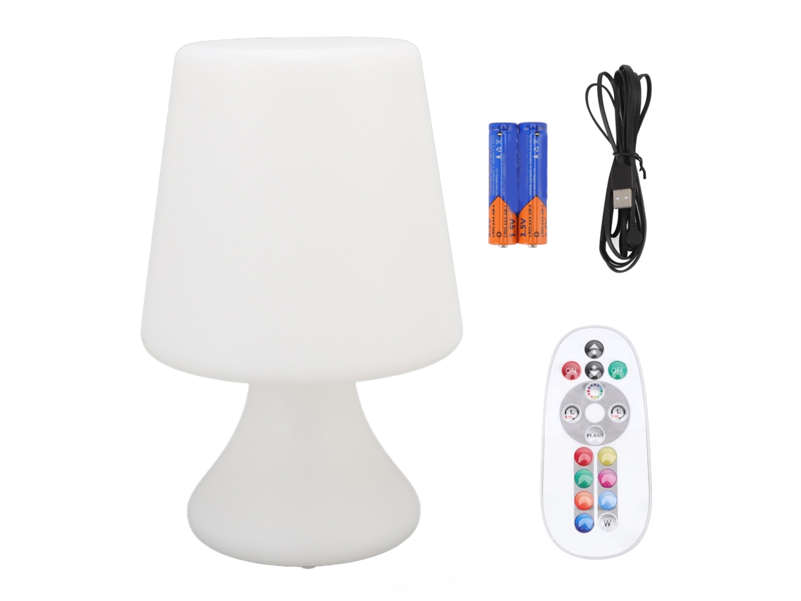 Lâmpada de Mesa Rgb Ambiente Clássica com Timer, Carregamento Magnético e Controle Remoto para Quarto