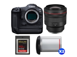 Eos R3 + Rf 85mm F/1.2 L Usm + 1 Sandisk 512gb Extreme Pro Cfexpress Type B + 2 Canon Lp e19 + Ebook “20 Dicas para Fotos Que Impressionam” CANON