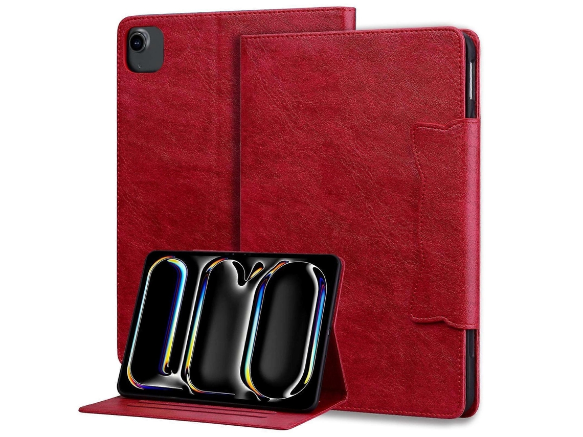 Capa de couro inteligente Webake para tablet com fivela de gato