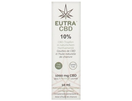 Eutra Cbd 10% Gotas de Óleo de Cânhamo Natural 10 Ml EUTRA