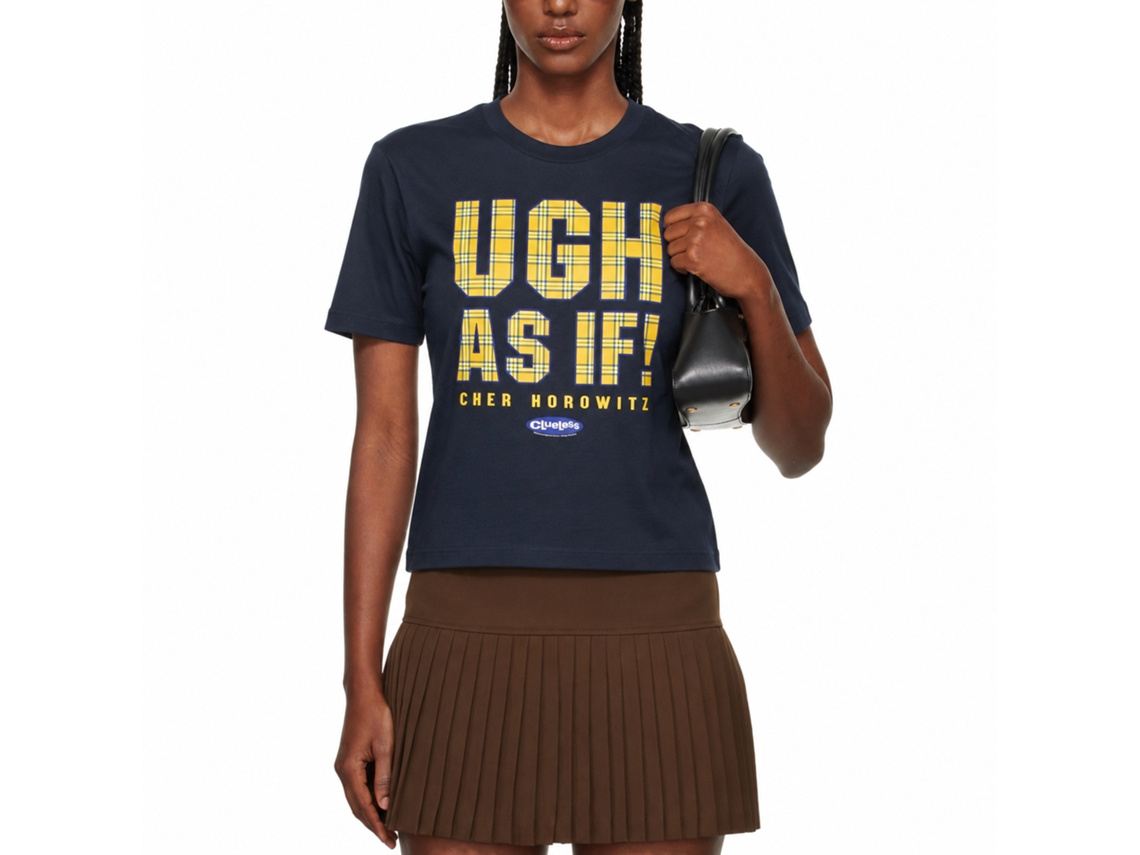 Rockinstone Clueless Ugh As If Navy T-shirt Size:m