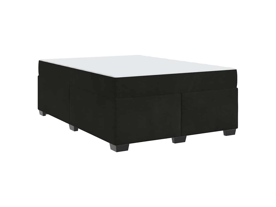 Conjunto 1 Estrutura Da Cama Vidaxl Preto Tecido (160 X 200 Cm)
