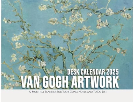 Livro Van Gogh Artwork Desk Calendar 2025 A Monthly Planner For Your Goals, Notes, and To-Do List de Llama Bird Press (Inglês)