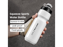 Branca West Biking Garrafa Água Bicicleta 550ml Extrudada Portátil Leve Resistente Quedas Vazamentos Montanha Ar Livre