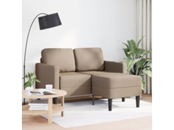 Vidaxl Sofá 2 Lugares Com Chaise Em L 125 Cm Couro Artificial