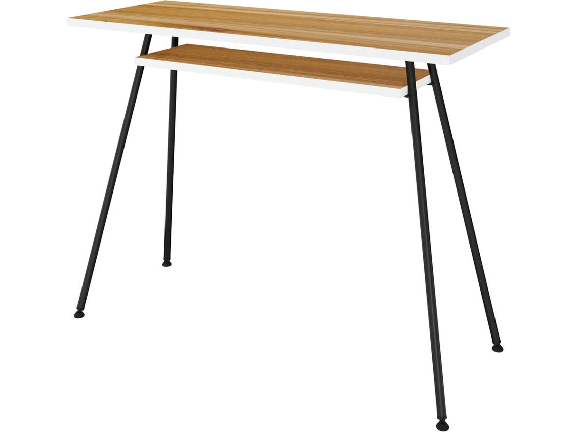Secretária LEVIRA Kost Dash Castanho e Preto (100 x 40 x 74.8 cm - Melamina)