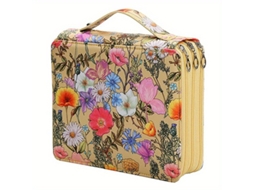 Estojo para Lápis, Portátil, Floral, Estudantes AQUAFORGE