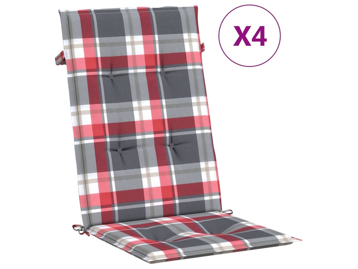 Highback Chair Cushion, Highback Chair Cushions Vidaxl Multicolor Tecido (120 X 50 X 3 Cm)