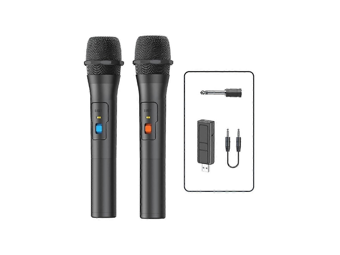 Kits De Microfone Sem Fio Com Receptor Usb Para Festa, Tv, Som E Canto