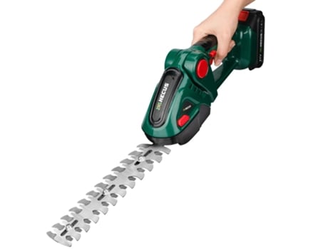 Aparador De Sebes Elétrico Sem Fios 20000rpm Portátil Hecus Com 2x Baterias E Carregador