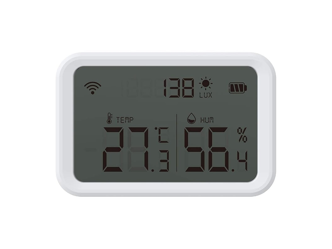 2026-sensor Inteligente De Temperatura E Humedad Zigbee Com Alertas E Exportação De Dados Para Estufa E Bodega Requer Hub Zigbee