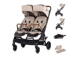 Carrinho De Passeio Duplo Twinity Até 22 Kg Chipolino Tiramisu (x2)
