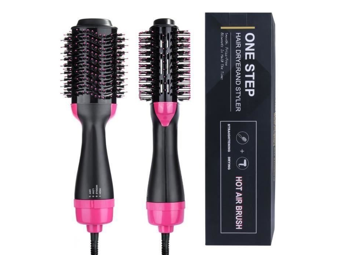Profissional um passo secador de cabelo escova alisador feminino escovas de ar quente curling ferro salão de beleza rotativo secador de cabelo pente