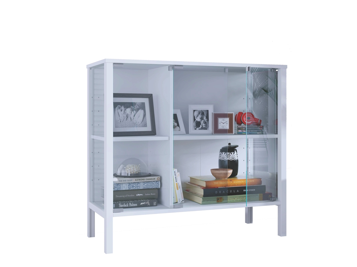 Vitrine De Vidro Jensol Sideboard Com Vidro