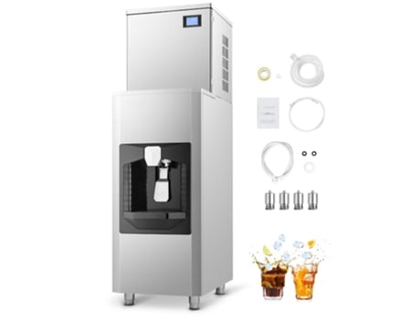 Máquina De Gelo Comercial 181kg/dia Com Reservatório 80kg E Sistema Automático Tekmaquinas