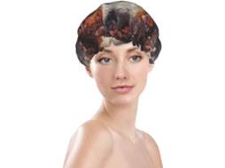 Touca De Banho Feminina, Reutilizável, Impermeável, Dupla Camada, Com Elástico, Ideal Para Cabelos Longos, Touca