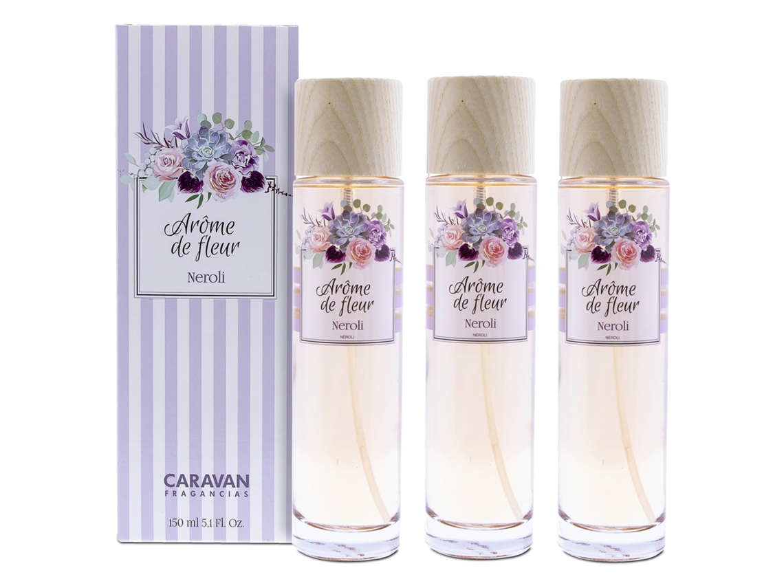 3X Frasco 150 Ml Aroma Neroli CARAVAN