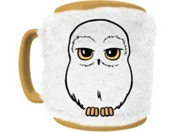 Caneca Felpuda PYRAMID Harry Potter - Hedwig (Capa Removível - 440 ml)