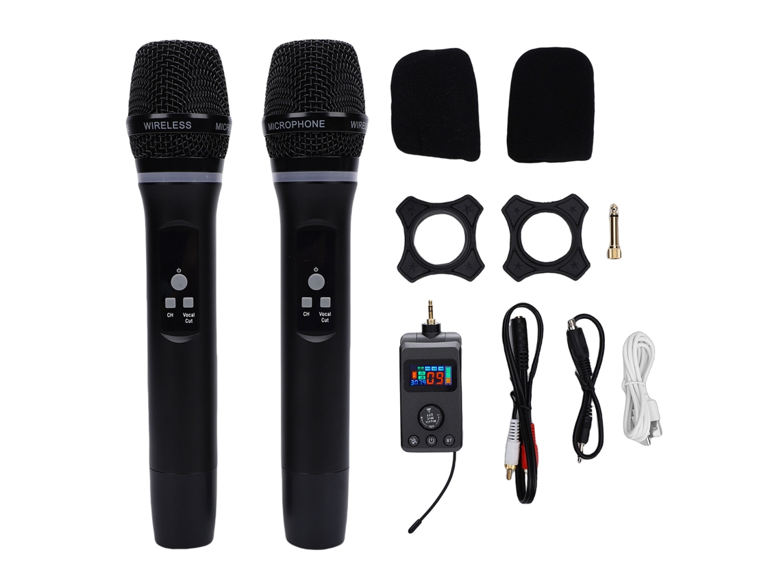 Microfone sem fio EOOCOO para karaokê com reverb e Bluetooth