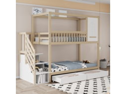 Beliche Casinha 90x200 com Gavetas e Janelas