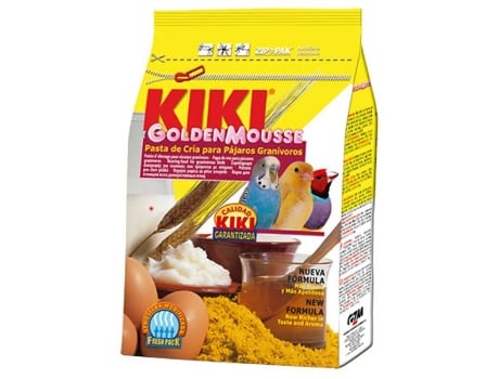 Alimentação para Canários KIKI Golden Mousse Papa Amarela (1 Kg)