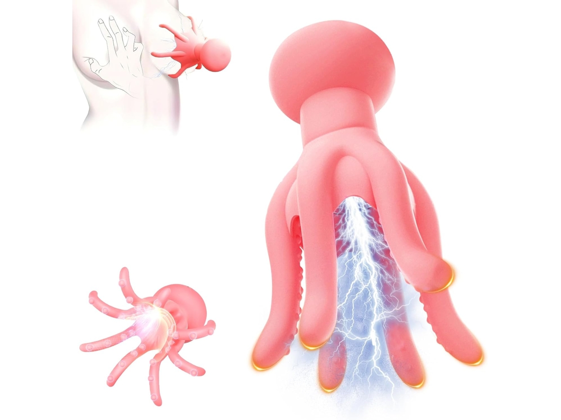 Vibrador De Mamilos Com 10 Modos De Choque E Vibração, Brinquedo Anal Para Clitóris E Casais