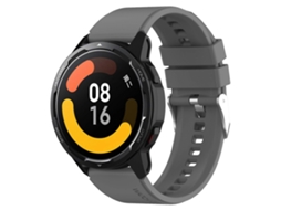Pulseira De Silicone Com Ponta Saliente E Fivela Prateada Para Samsung Galaxy Watch Active 40mm 20mm