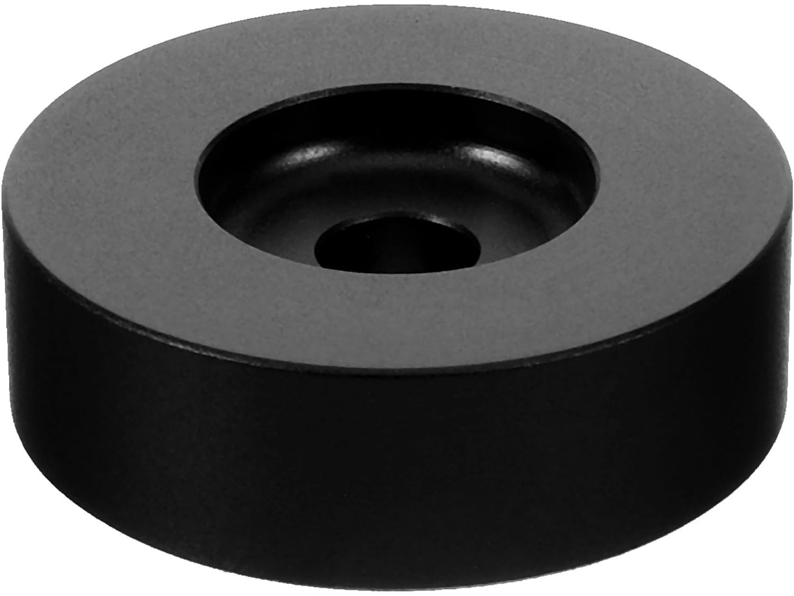 Adaptador Preto De 7 Polegadas Para Discos De Vinil De Alumínio