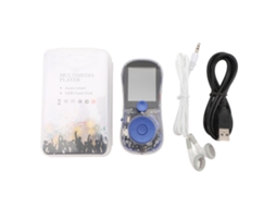 Player Mp3 Mp4 Com Tela Colorida 1.77 Polegadas Leitor De E-book E Brinquedo Rotativo Para Crianças E Idosos