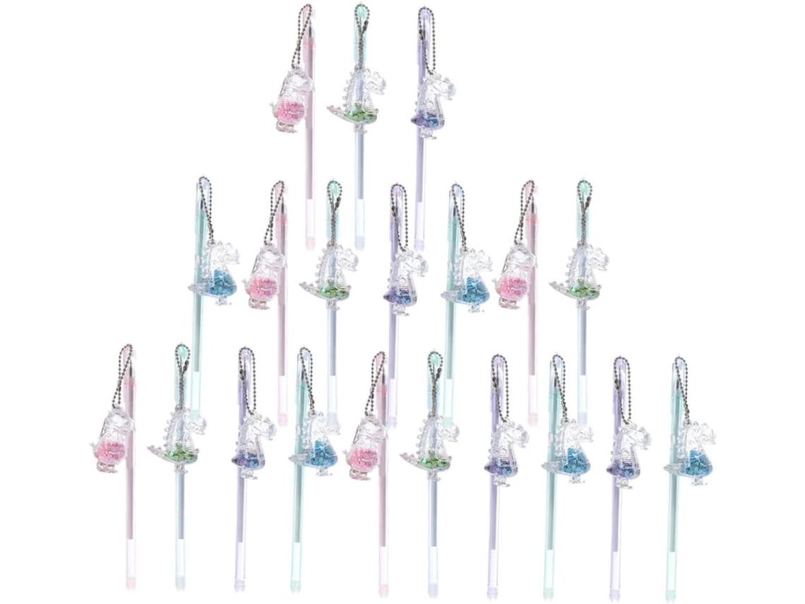Conjunto De 20 Canetas Em Gel Com Estampa Dinossauro Da Stobok,