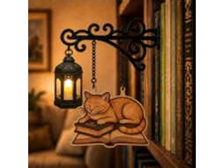 Lanterna De Biblioteca, Decorativa Para Estante Livros, Luminária