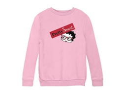 Oculos dá um toque de Betty Boop. Bonita. Inteligente. Moletom infantil.