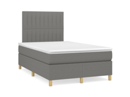 Box Spring Bed, Box Spring Beds Vidaxl Cinzeto Tecido (120 X 200 Cm)