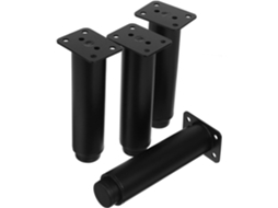 Conjunto De 4 Pés Cama Ajustáveis, Resistentes, Em Metal, Para Maior Estabilidade E Altura Ajustável