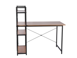 Mesa De Computador (estante De Livros De 4 Andares, Escritório Multifuncional)