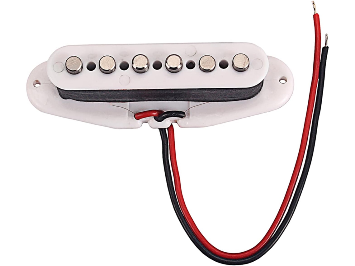 Captadores De Braço De Guitarra Offset Brancos De Bobina Simples Alnico 5